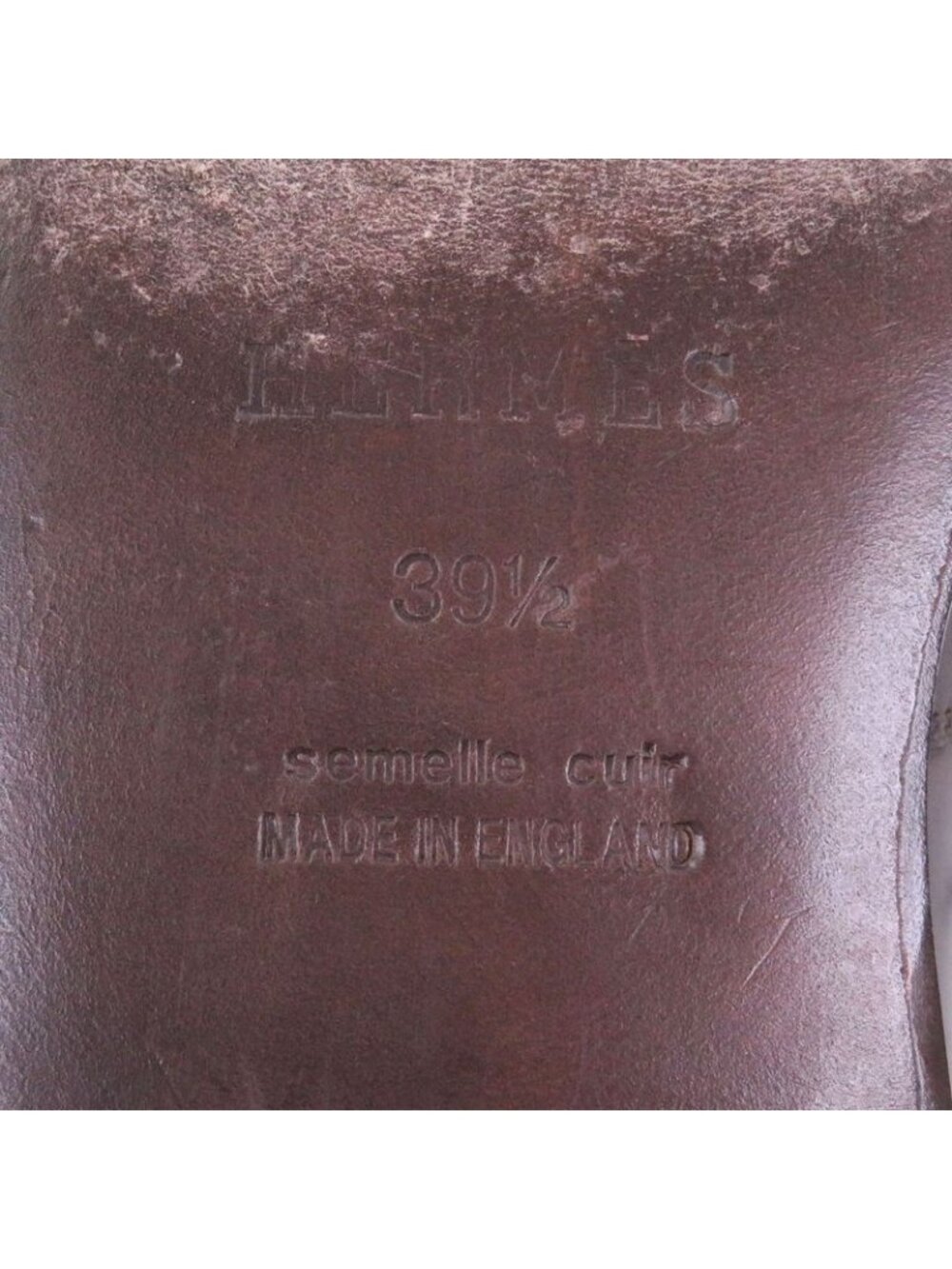 ★SOLD★ Hermes John Lobb Museum Calf Leather Wingtip Medallion Dress Shoes Brown - Picture 9 of 10